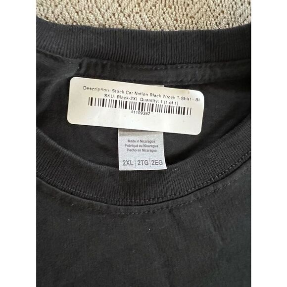 It’s Race Day Y’all Brand New Short Sleeve Black and White Mens Tshirt‎ Size 2XL - Picture 4 of 5